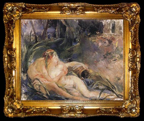 framed  Berthe Morisot Two Nymphs Embracing, ta009-2